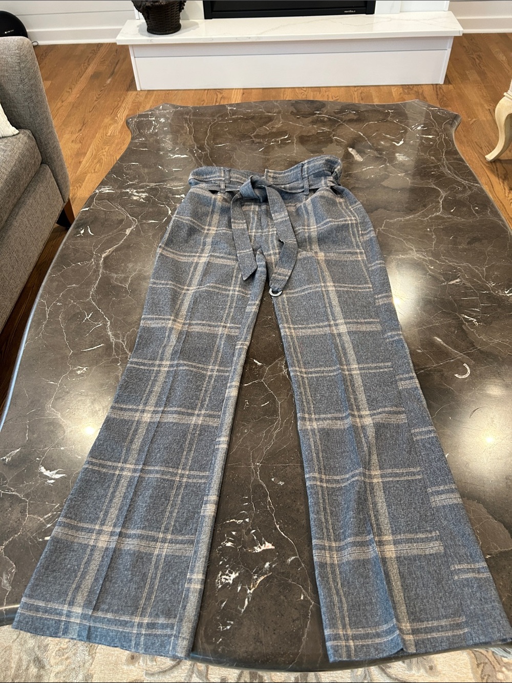 Marissa Webb Plaid Dress Pant